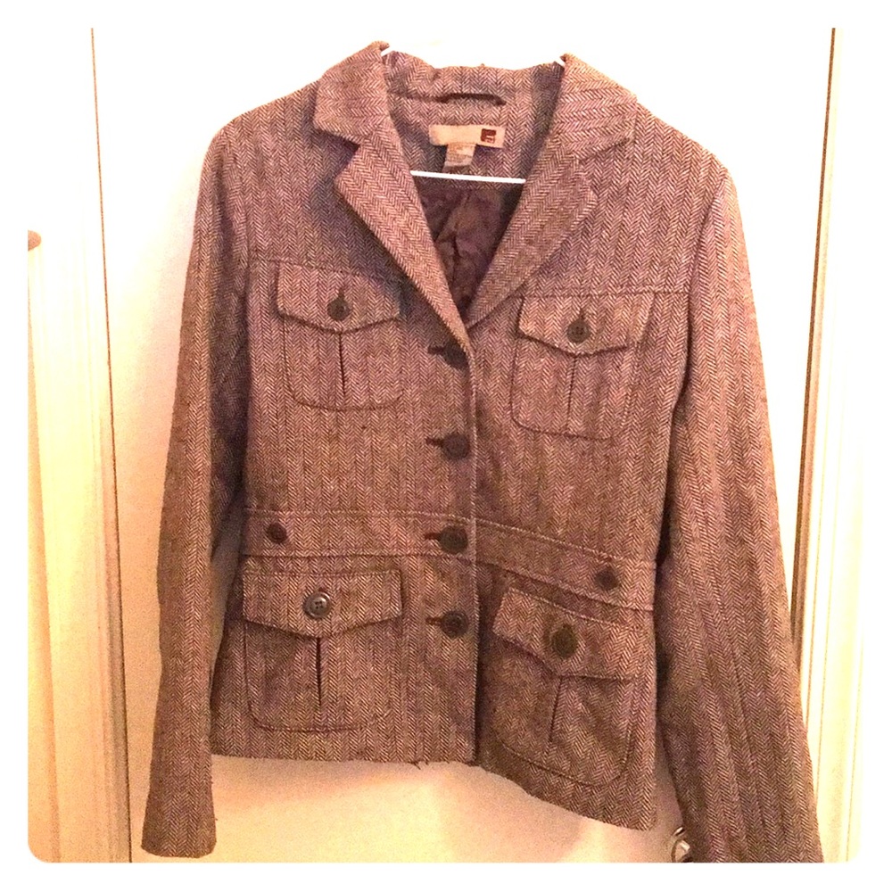 Brown button up jacket